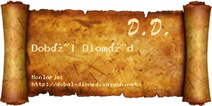 Dobál Dioméd névjegykártya